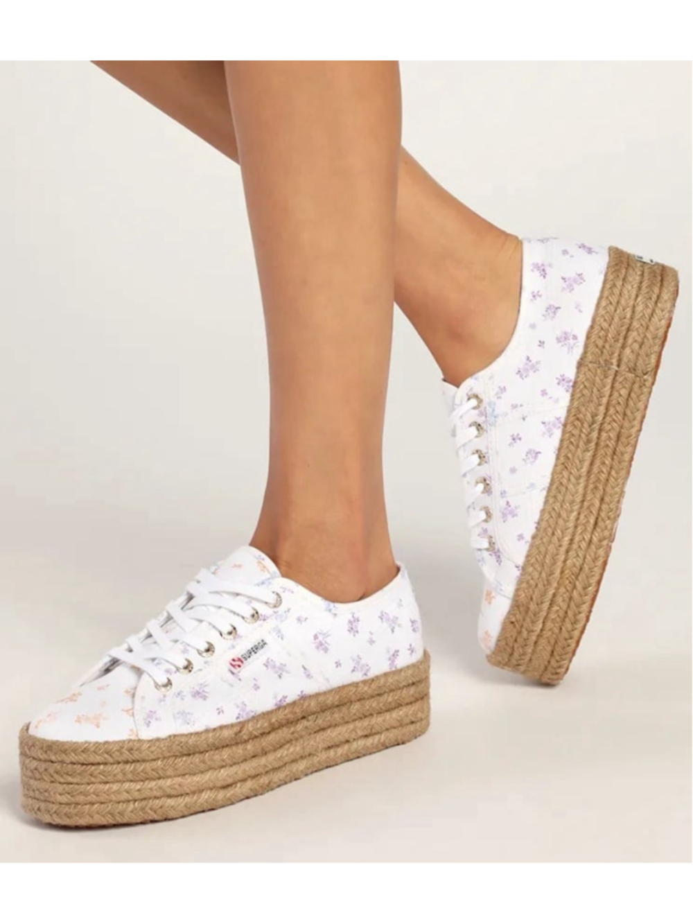 Superga Floral Platform Espadrille Women's S2126ew Sneakers